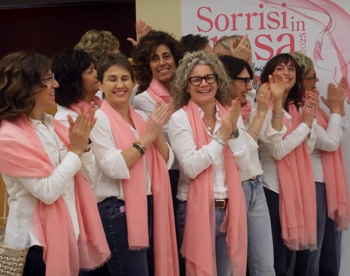 Le donne di Sorrisi in rosa a un evento